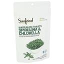 Sunfood Superfoods Spirulina and Chlorella Tablets, 4 Ounce