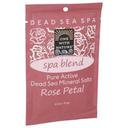 One With Nature Spa Blend Rose Petal Dead Sea Mineral Bath Salt, 2.5 Ounce -- 6 per case