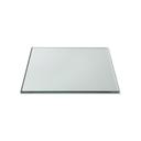 Rosseto Square Clear Tempered Glass Surface, 13.75 x 13.75 x 0.38 inch
