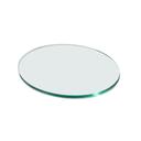 Rosseto Round Clear Tempered Glass Surface, 13.75 x 13.75 x 0.38 inch