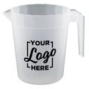 HOWW Polypropylene Stackable Pitcher with Handle with 1 COLOR Custom Logo, 48/56 Ounce Capacity -- 48 per case