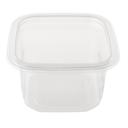 EcoSystems Clear RPET Square Deli Container, 16 Ounce Capacity -- 600 per case