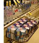 Mobile Merchandisers Black Adjustable Cooler Mount Basket, 24 x 10 inch