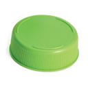 Tablecraft InvertaTop 2.75 inch Polyethylene Light Green 63mm End Cap for Squeeze Bottles, 12 count