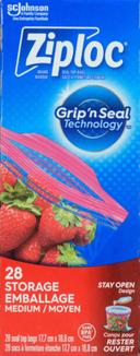 BAG PINT ZIPPER GRIP'N SEAL 7X8"
