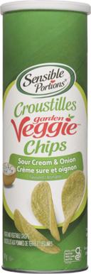 Sensible Portions Croustilles Garden Veggie Croustilles aux Pommes de Terre et Légumes Crème Sure et Oignon Aromatisé 141 g