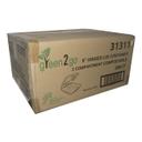 Sugarcane Hinged-Lid Container with 3 Compartment