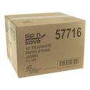 Sip N Save 6 mm Dia Red/White Stripe Cocktail Paper Straw