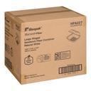 Natural White Large Molded Fiber Hinged Sandwich Container