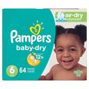 BABY DRY DIAPER SUPER S6