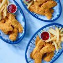 Uncooked Seasoned Breaded Chicken Breast Strips