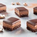 Pre-Sliced Mousse Chocolate Slab Cake