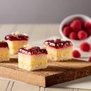 Lemon Raspberry Slab Cake