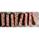 Raspberry Strip Slab Cake