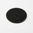 American Metalcraft Black Round Silicone Trivet, 6 3/4 inch Dia x 1/4 inch Height