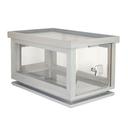 Fusion Buffet Grey Wash Wood Bakery Box, 14 x 8.5 x 8 inch