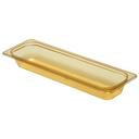 H Pan Half Size Long Food Storage Pan, Amber, 6 3/8 x 20 7/8 x 2 1/2 inch -- 6 per case.