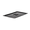 Camwear Full Size Food Pan Cover with Handle, Black -- 6 per case