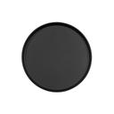 Arista Collection Black Melamine Raised Rim Plate 12 inch Dia.
