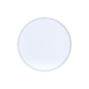 Arista Collection White Melamine Raised Rim Plate 14 inch Dia.