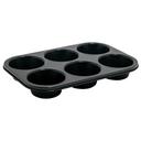 Winco Tin Plate 6 Cup Non Stick Muffin Pan, 13 x 8 1/2 inch.