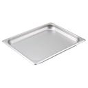 Winco 25 Gauge Stainless Steel Half Size Straight Sided Steam Pan, 10 3/8 x 12 3/4 x 1 1/4 inch -- 12 per case.