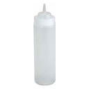 Winco Clear Wide-Mouth Squeeze Bottle, 12 Ounce -- 6 per case.