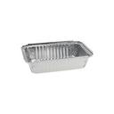 Aluminum Silver Oblong Container, 36 Ounce Capacity