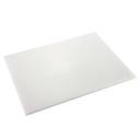 Planche à découper blanche en polyéthylène de densité moyenne, 12 x 18 x 0,5 pouces