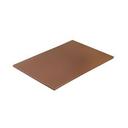 Planche à découper marron en polyéthylène de densité moyenne, 15 x 20 x 0,5 pouces
