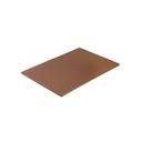 Planche à découper marron en polyéthylène de densité moyenne, 12 x 18 x 0,5 pouces