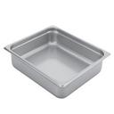 304 Stainless Steel 22 Gauge Anti Jamming Two Third Size Steam Table Pan, 4 inch Deep