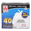 White Super Ties Kitchen Bag, 40 count