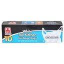 White Tall Kitchen Bag with Handle, 10 count