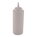 PSB-12C Plastic Clear Regular Squeeze Bottle, 12 Ounce Capacity