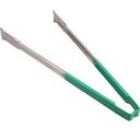 4791670 Stainless Steel Antimicrobial One Piece Tong with Versagrip Ends and Green Kool-Touch Handle, 16 inch Length