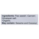 Keto Carrot Flax Crackers