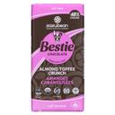 Bestie 48 Percent Cacao Oat Milk Almond Toffee Chocolate Bar