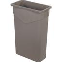 34202306 Trimline Beige Polyethylene Rectangle Trash Can, 23 gal Capacity
