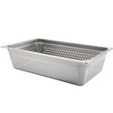 304 Stainless Steel Heavy Weight Anti Jamming Perforated Full Size Steam Table Pan