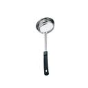 Stainless Steel One-Piece Solid Portioner with Black Handle