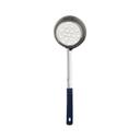 Stainless Steel One-Piece Perforated Portioner with Black Handle