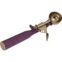 47147 Stainless Steel Antimicrobial Number 40 One Piece Thumb Disher with Black Handle, 0.75 oz Capacity