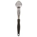 6422120 Heavy Duty Stainless Steel Antimicrobial One Piece Perforated Oval Spoodle with Black Nylon Handle, 1 oz Capacity