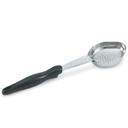 6422220 Heavy Duty Stainless Steel Antimicrobial One Piece Perforated Oval Spoodle with Black Nylon Handle, 2 oz Capacity