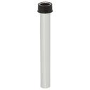 Brass Nickel-Plated Overflow Tube with Neoprene Stopper
