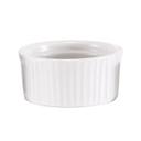 Porcelain Smooth Rim and Ribbed Sides Ramekin