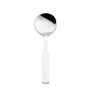 Elegance 18/0 Stainless Steel Satin Finish Round Soup Spoon