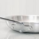 Thermalloy Standard Weight Aluminum Natural Finish Fry Pan with ThermoGrip Silicone Sleeve