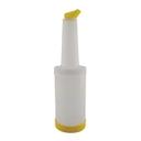 PS601N04 Store N Pour Polyethylene Yellow Cocktail Pourer, 1 qt Capacity